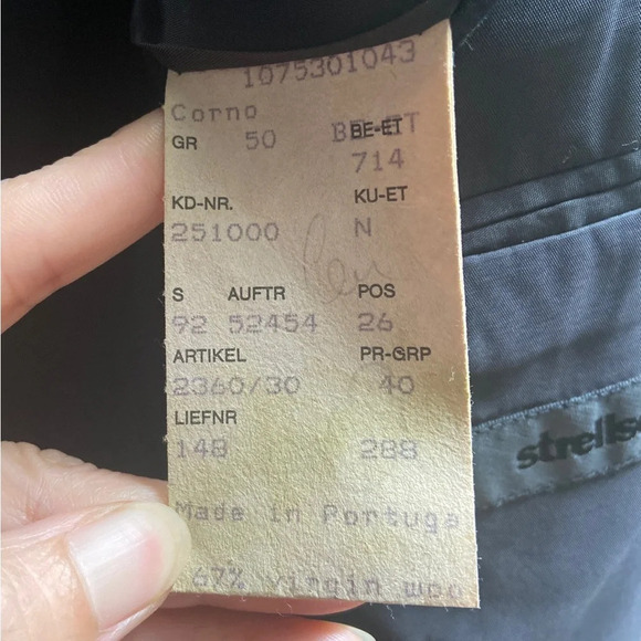 Strellson Soft Collection Virgin Wool Suit Jacket Blazer Sz 50 - Picture 11 of 14